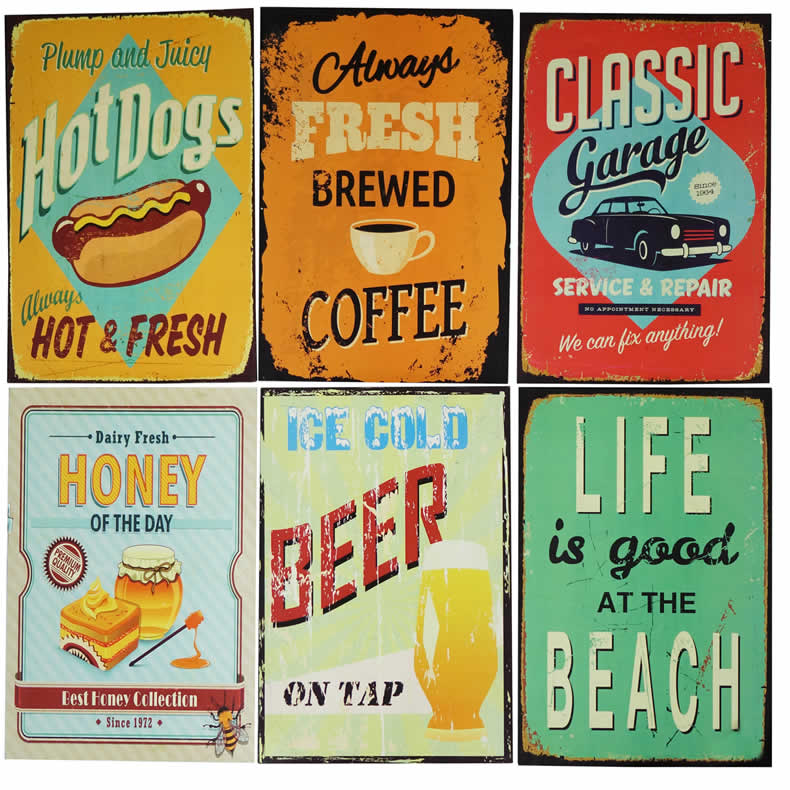 Vintage Metallschild Klaipeda - Retro Wanddekoration 15x30cm Für Bar & Wohnung