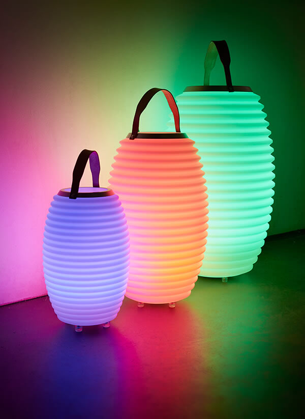 LED Bluetooth Lautsprecher Nikki Amsterdam Color 35 SYNC Deko-Lampe