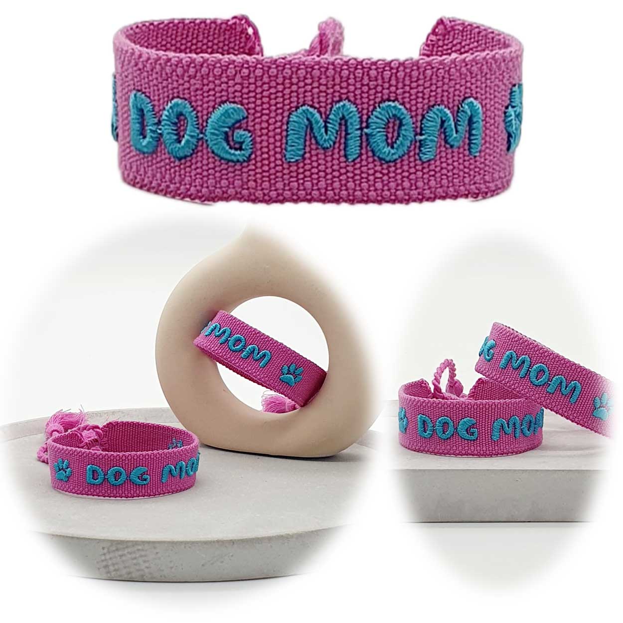 Original Canvas Statement Armbänder Boho Hippie bestickt Quasten Freundschaft - Bild 76 von 125