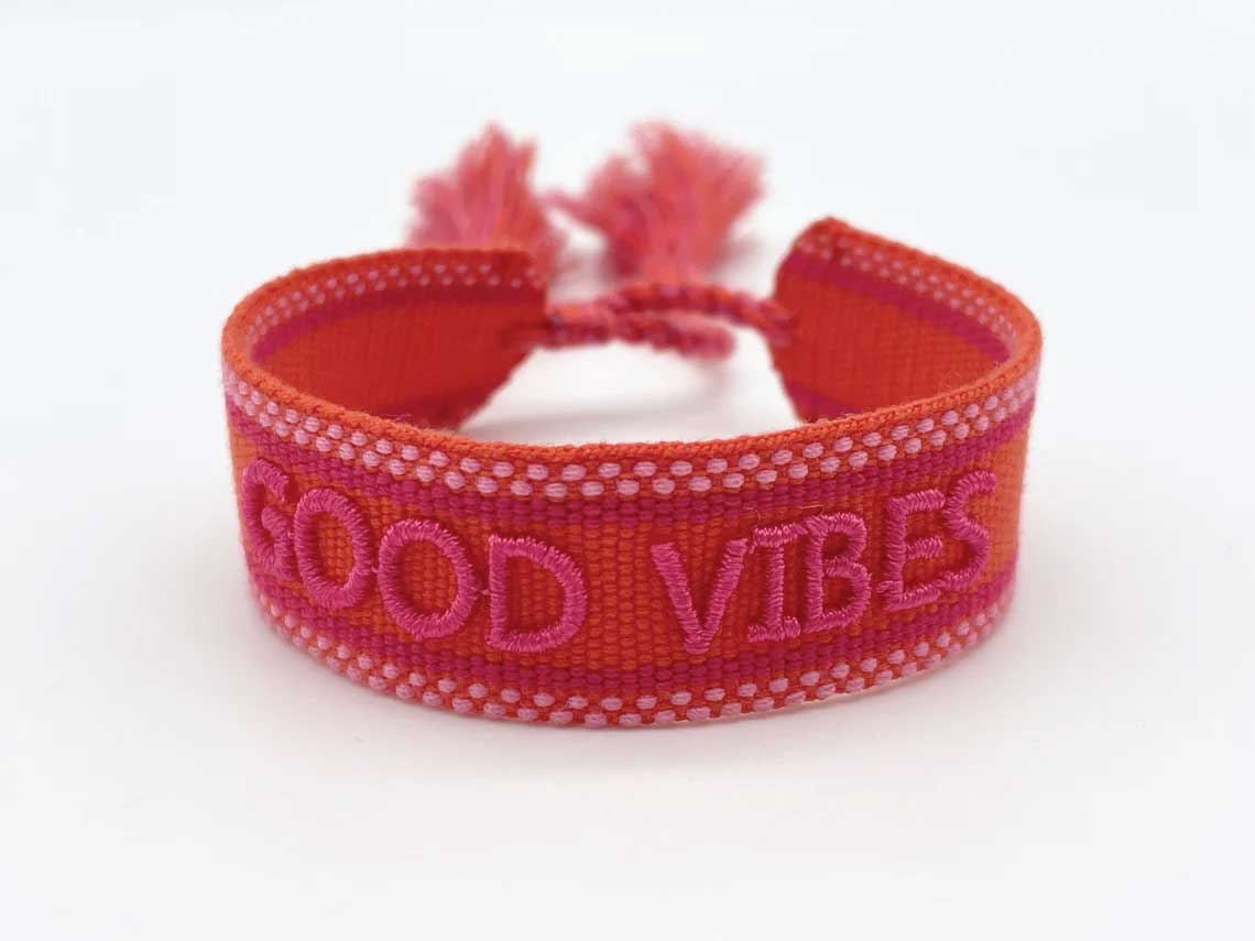 Original Canvas Statement Armbänder Boho Hippie bestickt Quasten Freundschaft - Bild 23 von 125