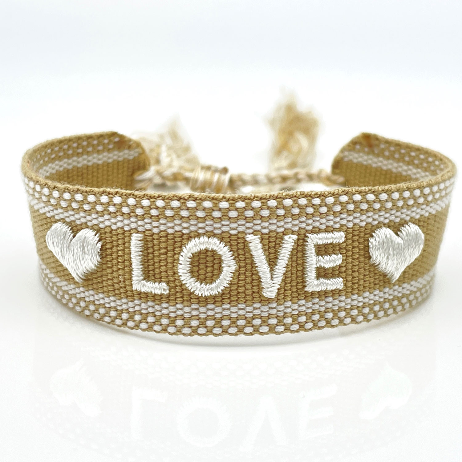 Original Canvas Statement Armbänder Boho Hippie bestickt Quasten Freundschaft - Bild 12 von 125