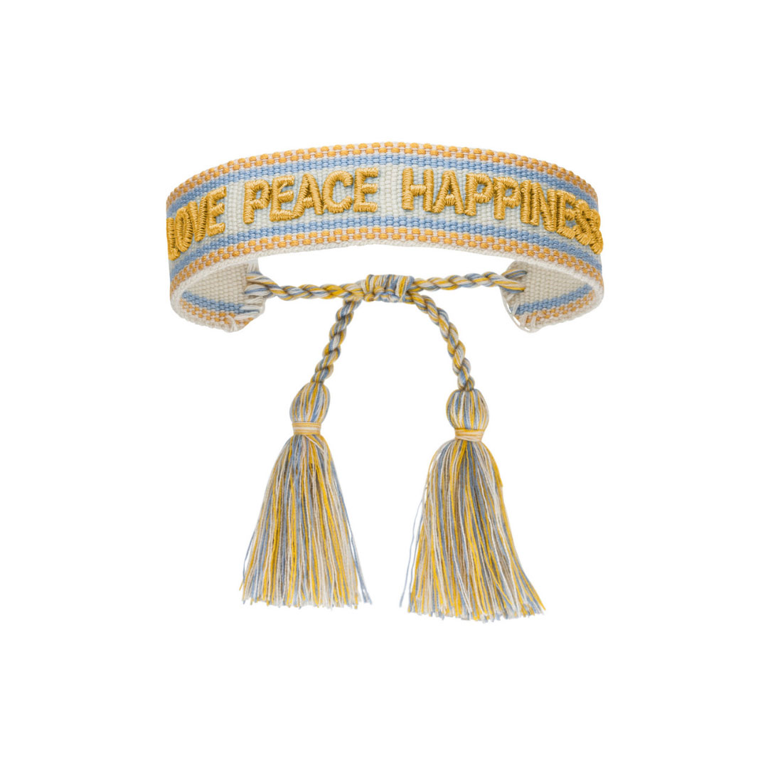 Original Canvas Statement Armbänder Boho Hippie bestickt Quasten Freundschaft - Bild 16 von 125