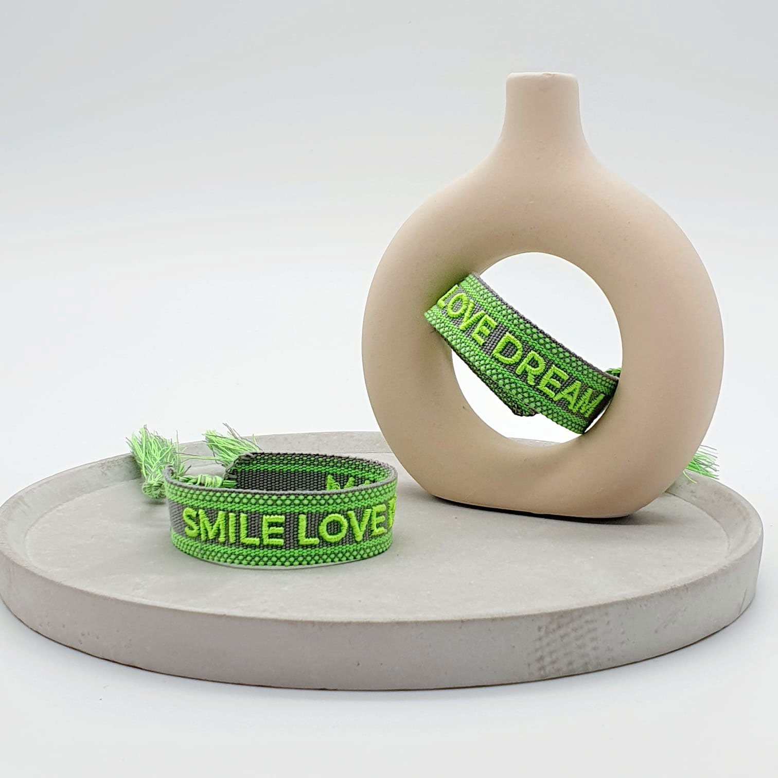 Original Canvas Statement Armbänder Boho Hippie bestickt Quasten Freundschaft - Bild 71 von 125