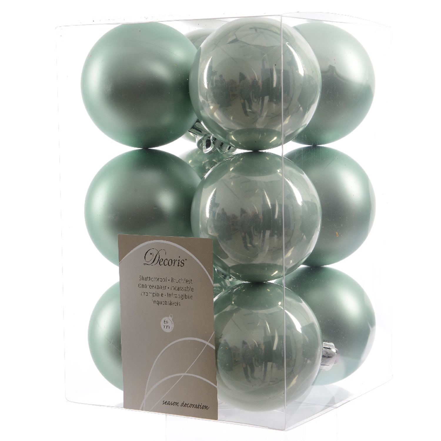 Morofme Weihnachtskugeln Set 12-teilig - Bruchsicherer Christbaumschmuck Aus Plastik Mit 6cm Durchmesser In 6 Verschiedenen Designs